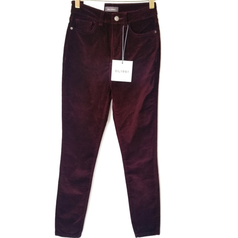 DL 1961 Women’s Chrissy Ultra High Rise Velvet - Picture 5 of 8